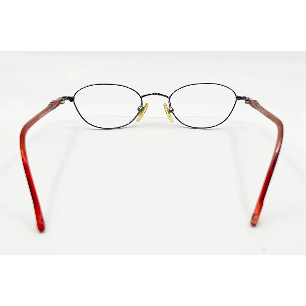 Tura Eyeglasses Womens Burgundy Metal Oval Frames 48-19-135 43755
